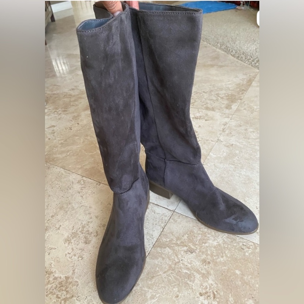 Universal Thread Charcoal Over the Knee Boots